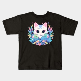 Cottagecore Goth Kawaii Anime Cat Gifts Girls Womens Cat Kids T-Shirt